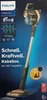 The image shows the packaging of a Philips SpeedPro Max cordless vacuum cleaner, with the product itself prominently displayed. Produktbild-Vorschau