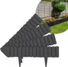 XINZI Rasenkante Kunststoff Holzoptik, Gartenpalisade Produktbild-Vorschau 1