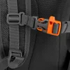 A close-up view of a backpack strap buckle. Produktbild-Vorschau