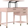 Computertisch mit Lifttop aus MDF rosa Produktbild-Vorschau 4