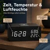 Digitaler Wecker mit kabelloser Ladefunktion, LED-Holzuhr Produktbild-Vorschau 4