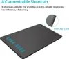 A graphic tablet with customizable shortcuts and a press-key lock feature is shown from a diagonal angle. Produktbild-Vorschau