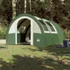 vidaXL Tenda a tunnel 4 persone Verde Impermeabile Anteprima dell’immagine prodotto 3