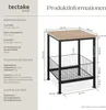tectake® Beistelltisch Grimsby 40x40x55,5cm Produktbild-Vorschau 6