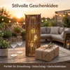 formano Solarlaterne Außen Garten Rattan-Look Laterne 3 LED Produktbild-Vorschau 6
