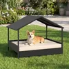 COSTWAY Lit pour chien d'extérieur, lit surélevé en rotin Voir les images du produit 2