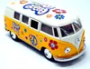 Bus T1  Peace and Love gelb / beige Modellauto Produktbild-Vorschau 2