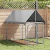 vidaXL Vonkajšia búda pre psov so strechou 200x100x150 cm Náhľad obrázku produktu 2
