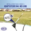 Antenne voiture alca® courte 16,5cm antenne de toit Voir les images du produit 5