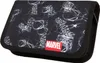 A black pencil case with a white spider web pattern and a red MARVEL logo. Náhled obrázku produktu