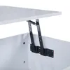 A close-up view of the lifting mechanism of a white coffee table. Náhľad obrázku produktu