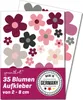 younikat 35 Blumen Aufkleber wetterfest I Flower Power Produktbild-Vorschau 1