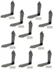 A collection of vintage-style corner brackets with screws, arranged in a grid. Produktbild-Vorschau