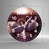 Wanduhr - Rund - Glasuhr - Schwäne Landschaft Wasser - Produktbild-Vorschau 3