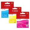 Three Canon ink cartridges in their original packaging, arranged in a staggered formation. Náhled obrázku produktu
