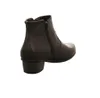 A black leather ankle boot is shown from the side and back against a white background. Anteprima dell’immagine prodotto