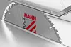 A close-up view of a circular saw blade with a logo and text. Anteprima dell’immagine prodotto