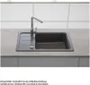 Spüle Schock Formhaus D-100LS-A 780 x 500 mm nero Produktbild-Vorschau 8