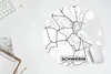 MuchoWow® Mauspad Mousepad Stadtplan - Schwerin - Karte Produktbild-Vorschau 5