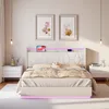 UnboxG Polsterbett 140×200 cm in Weiß – Stauraumbett mit Produktbild-Vorschau 3
