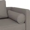 vidaXL Szezlong z poduszką tkanina taupe Podgląd zdjęcia produktu 6
