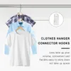 Three shirts hanging on a clothes rack, with a product detail insert. Produktbild-Vorschau