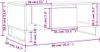 Couchtisch Schwarz 90x50x36,5 cm Holzwerkstoff Produktbild-Vorschau 9