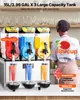A person is operating a three-tank slushy machine, with drinks being dispensed into cups. Náhľad obrázku produktu