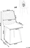 BELIANI Esszimmerstühle 4er Set Beige aus Samtstoff mit Produktbild-Vorschau 7
