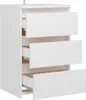 vidaXL Nachttische 2 Stk. Weiß 40x35x62,5 cm Holzwerkstoff Produktbild-Vorschau 11