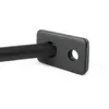 A close-up shot of a black metal bracket for a clothes rail, mounted on a white background. Anteprima dell’immagine prodotto