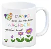 Danke dass du mir beim Wachsen geholfen hast Kaffeebecher Produktbild-Vorschau 1