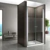 A modern bathroom with a glass shower enclosure. Produktbild-Vorschau