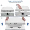Záchodové sedátko s mechanismem tlumeného dovírání, bílé Náhled obrázku produktu 3