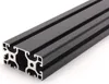 Länge 400mm - Aluminiumprofil schwarz 40x80L I-Typ Nut 8 Produktbild-Vorschau 1