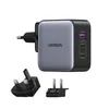 UGREEN USB-A+2*USB-C 65W GaN Worldwide Travel Fast Charger Produktbild-Vorschau 8
