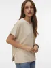 Vero Moda VMHALI SS O-NECK TOP JRS GA BOO Farina d'avena L Anteprima dell’immagine prodotto 4