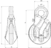 Verkürzungshaken mit Öse und Sicherung GK8 2000 kg Produktbild-Vorschau 2