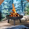 Fiqops Feuerschale 80 cm BBQ Gelötet Öfen Grills Produktbild-Vorschau 2