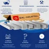 A collage of marketing images and product shots for aluminum U-profiles, showcasing features like express delivery, DIY suitability, ease of installation, and material properties. Produktbild-Vorschau