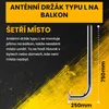 Extralink Balkonový držák pro satelitní anténu 250 × 750 Náhled obrázku produktu 7
