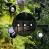 Collage of solar garden spotlights in various outdoor settings. Produktbild-Vorschau