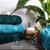 Komfortec 4er Duschtücher 70x140 cm Set aus 100% Baumwolle, Produktbild-Vorschau 3