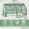 VOUNOT® Mini Gewächshaus 180x90x90cm, Foliengewächshaus für Produktbild-Vorschau 3