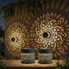 Zonne-wandlamp Mandala – Warm wit licht – Metalen tuinlamp, Productafbeelding-voorbeeld 1