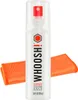 A bottle of WHOOSH screen cleaner and two orange microfiber cloths. Náhled obrázku produktu