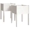vidaXL Pflanzkübel 2 Stk. Weiß 50x50x70 cm Massivholz Produktbild-Vorschau 1