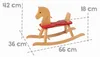 Wooden Rocking Horse - ROBA - Removable Safety Bar - Anteprima dell’immagine prodotto 3