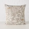 Coussin décoratif BLOMSTER, motif floral, 100% lin Voir les images du produit 2
