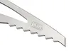 A close-up view of a metal ice climbing tool with serrated edges and the brand logo. Náhľad obrázku produktu
